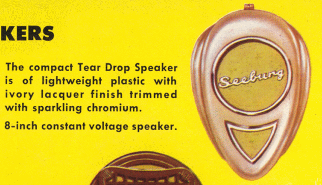 Seeburg Teardrop Speaker